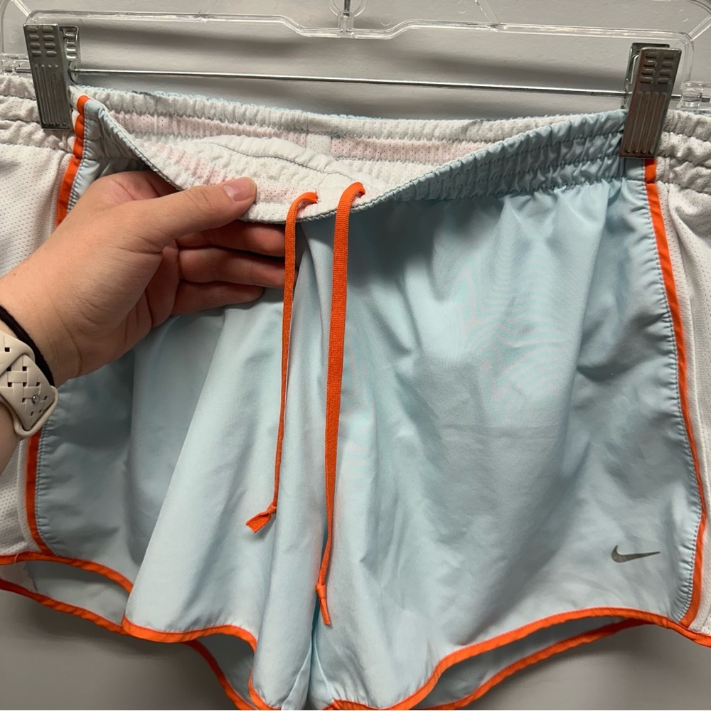 Nike Blue Athletic Shorts with drawstring, key pockets, & mesh underwear, Sz L - Picture 7 of 12